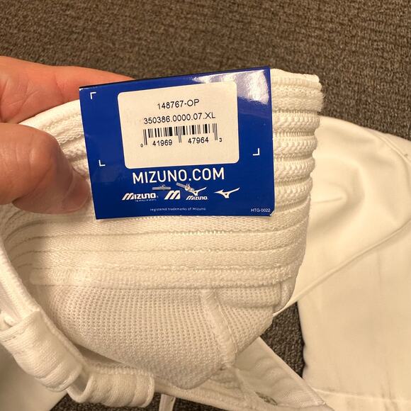 NWT Mizuno Pants Men’s Sz XL Baseball Uniform Hemmed Bottom White‎ See Details - Picture 10 of 12